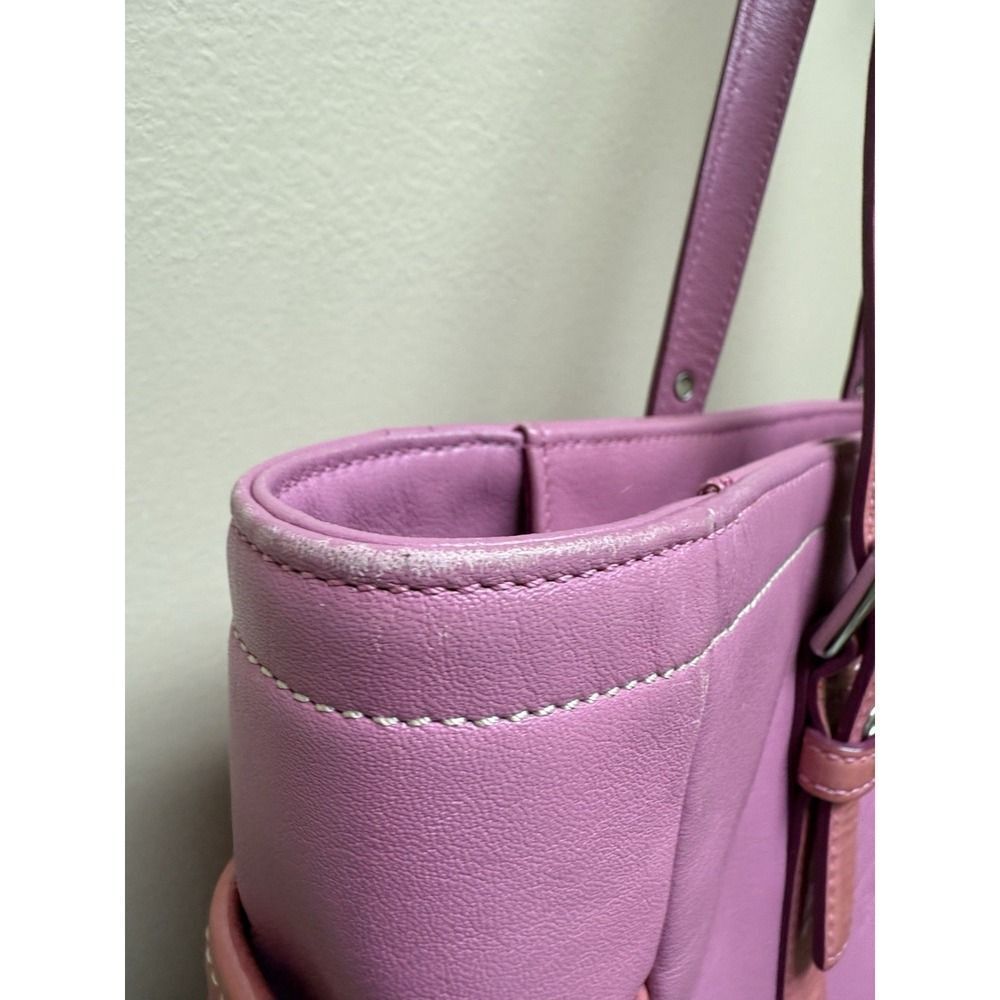Vintage Coach Leatherware Gallery Tote bag. Barbie Pink. 9762 - Picture 14 of 16
